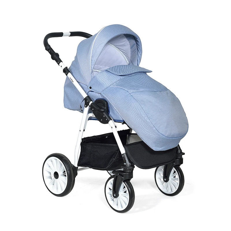 Бебешка количка Baby Giggle, Alpina, 2в1, 03 Син